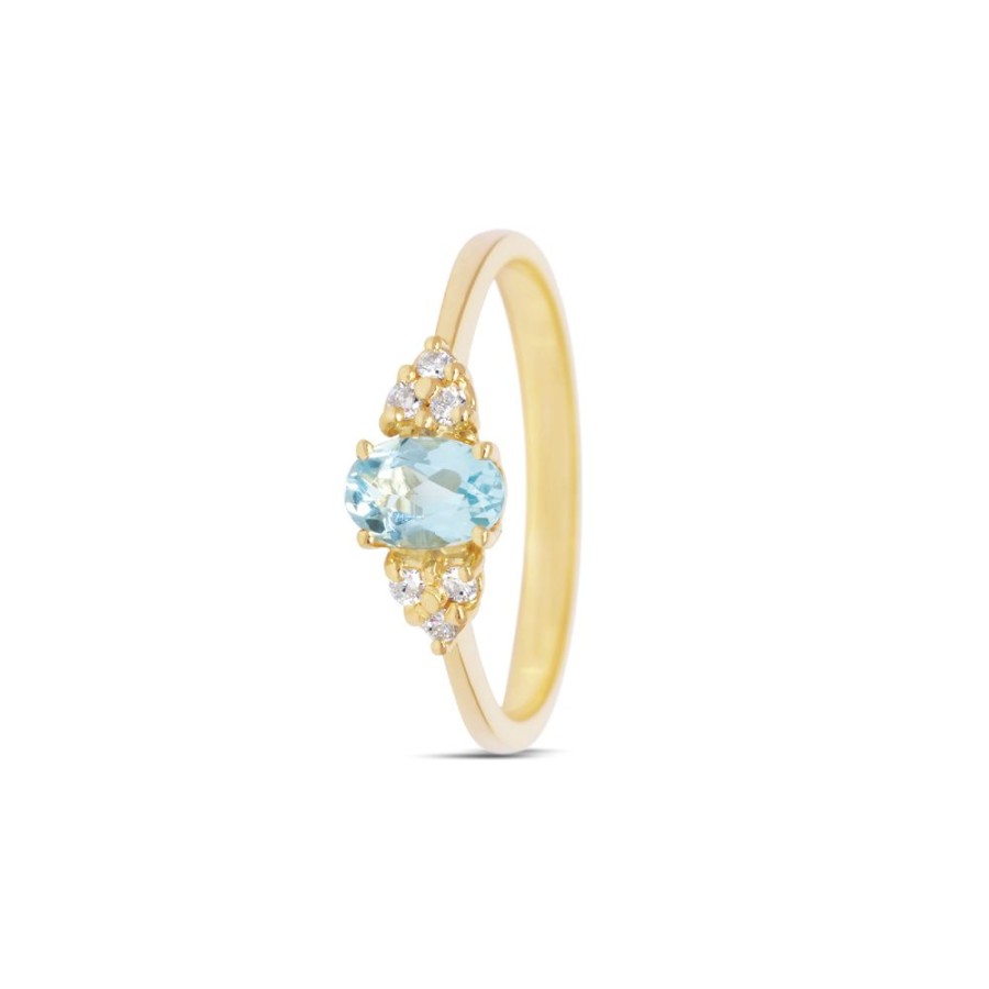 Sieraden Miss Spring | Miss Spring Ring Hannah Blauw Topaas Msr584-Bt