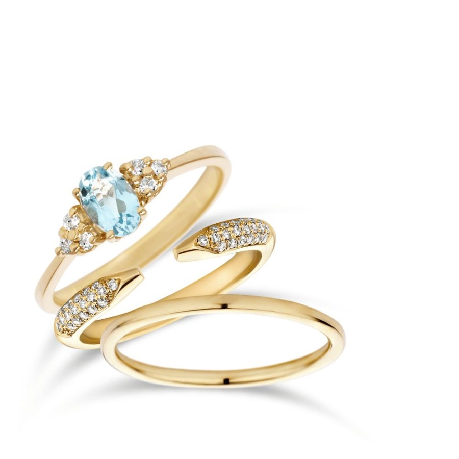 Sieraden Miss Spring | Miss Spring Ring Hannah Blauw Topaas Msr584-Bt