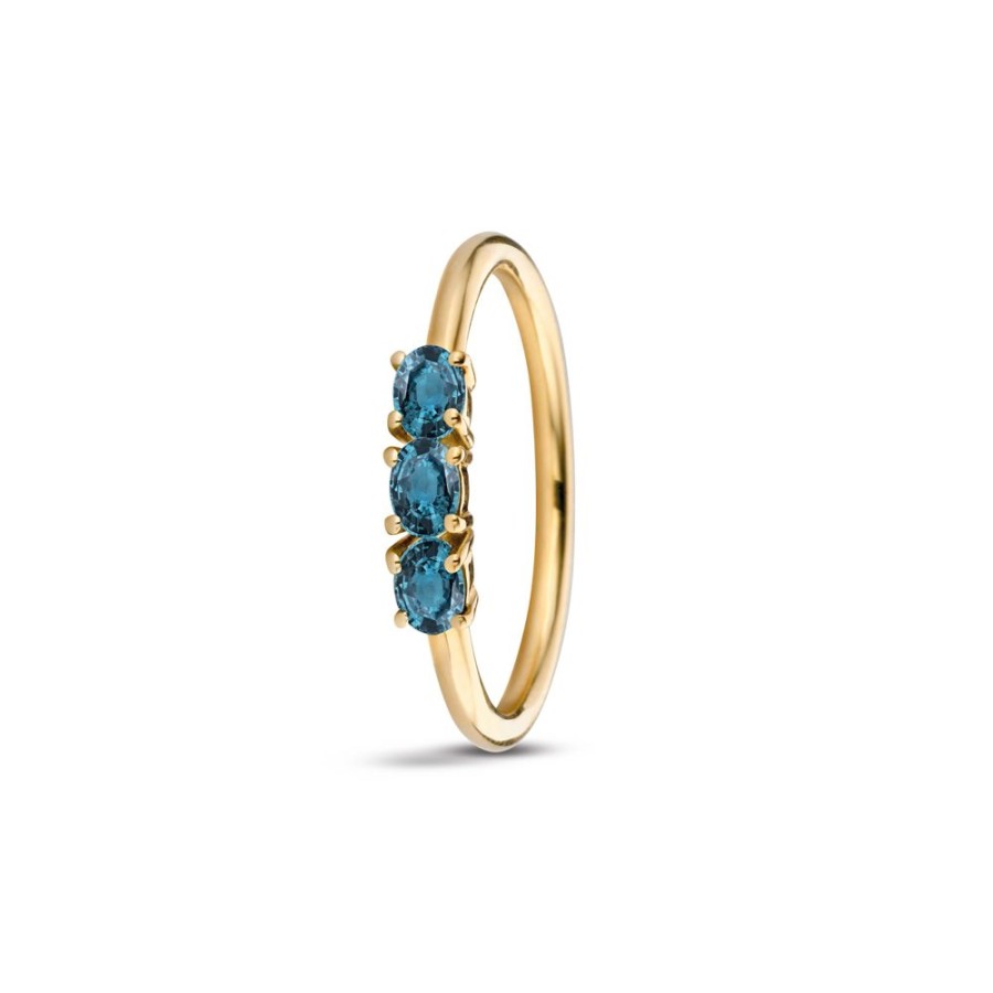 Sieraden Miss Spring | Miss Spring Ring Tres London Blauwe Topaas Msr702-Lbt