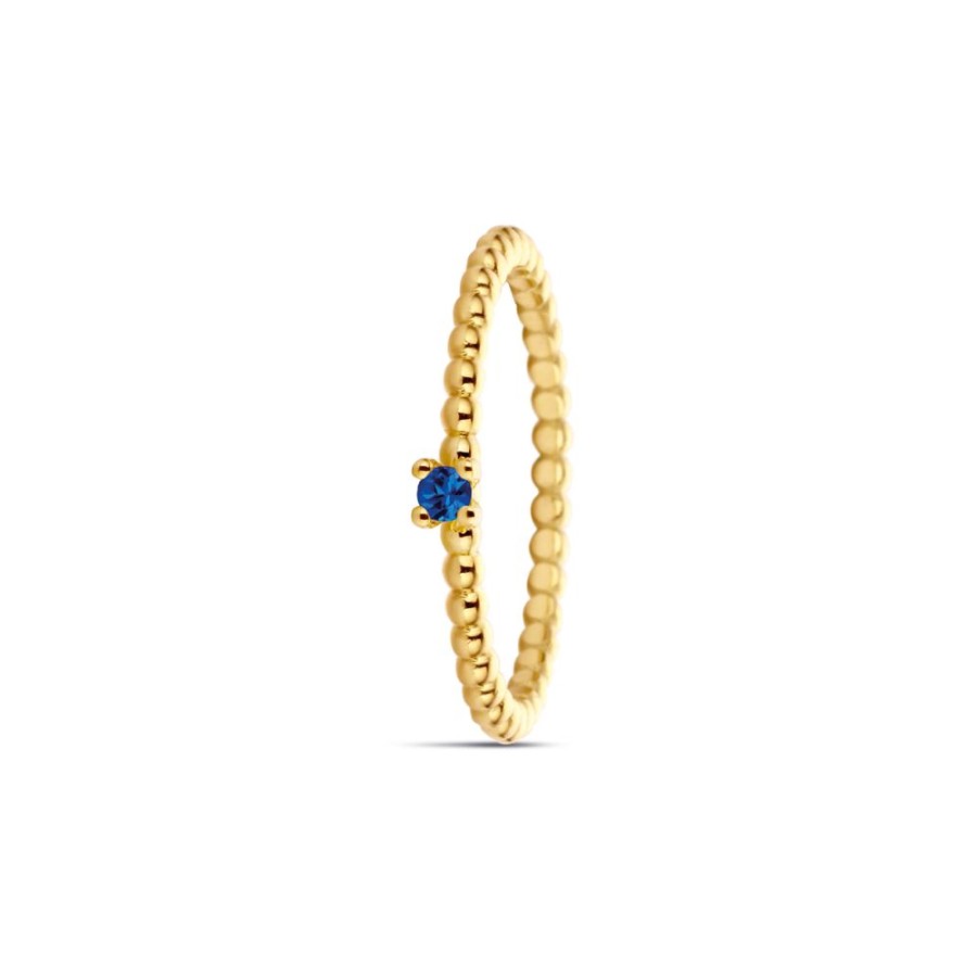 Sieraden Miss Spring | Miss Spring Ring Billie Small Blauw Saffier Msr601 S-Sa