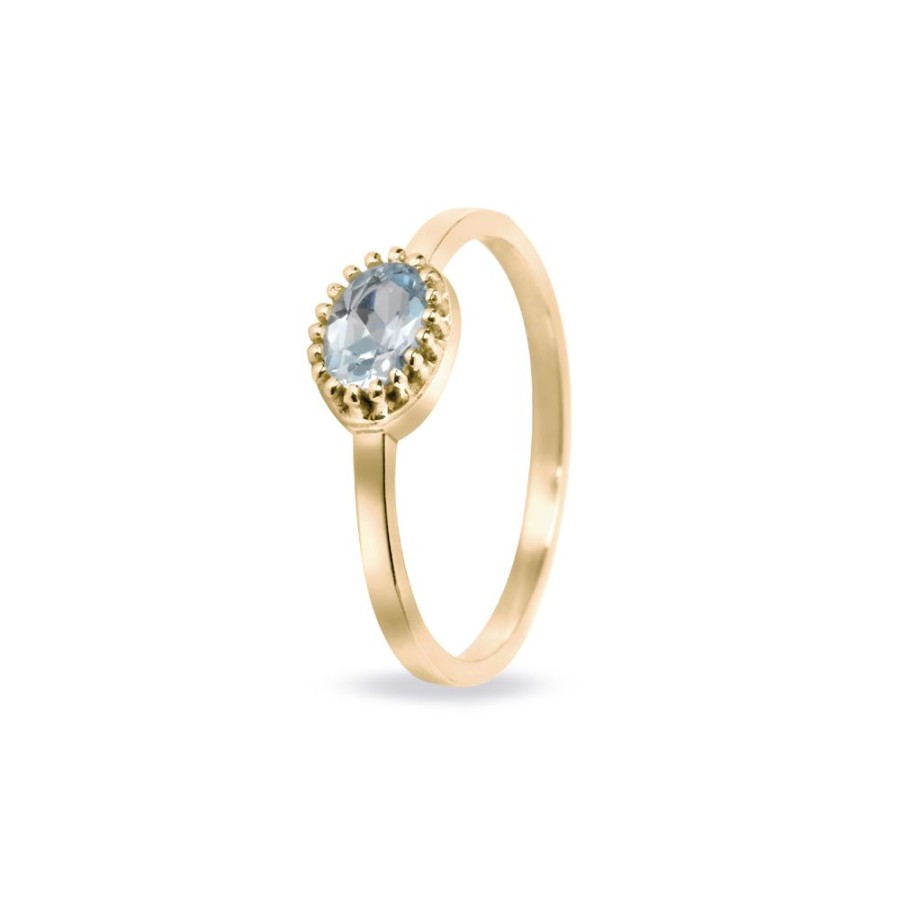 Sieraden Miss Spring | Miss Spring Ring Ma Petite Blauw Topaas Msr510-Bt