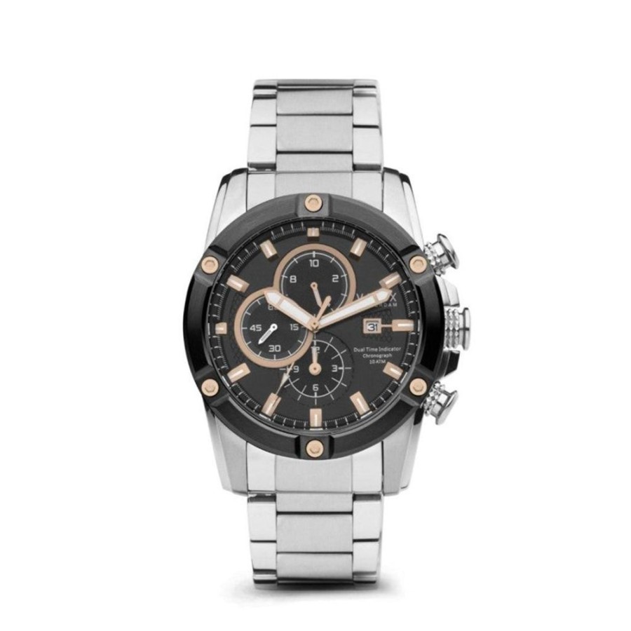 Horloges VNDX | Vndx Horloge Ms33047-01 Young Rebel Big Boy Staal Zilver Zwart