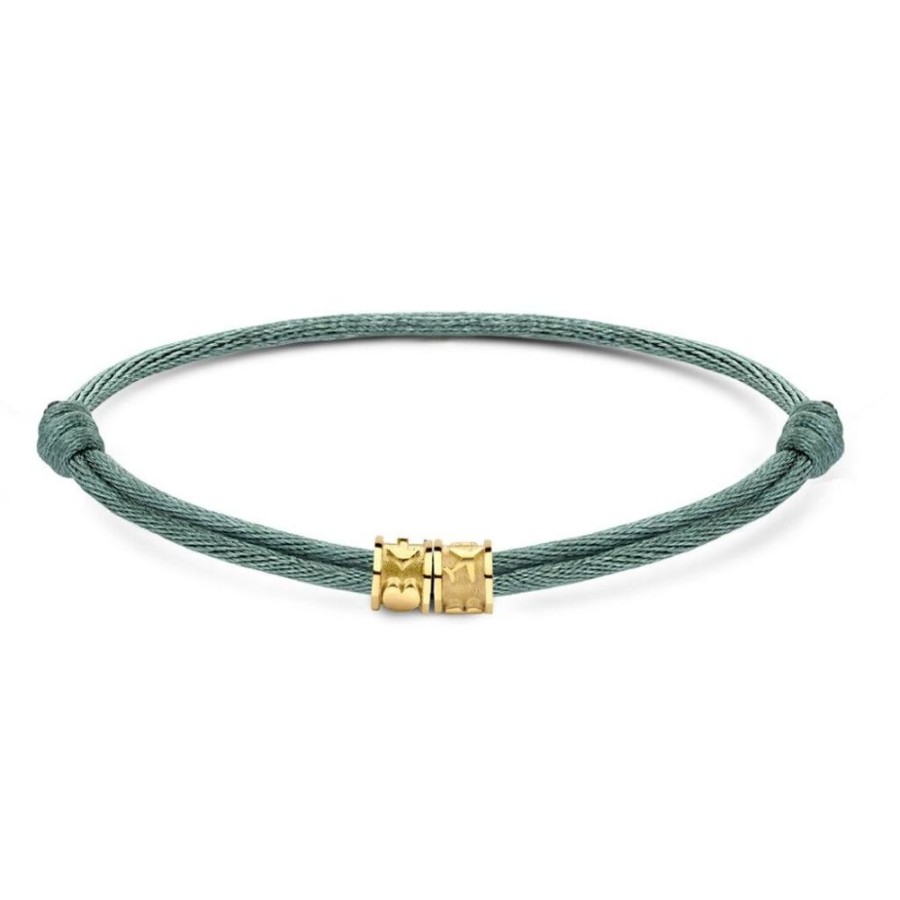 Sieraden Minitials | Minitials Twee Benji Xl Satijn Armband