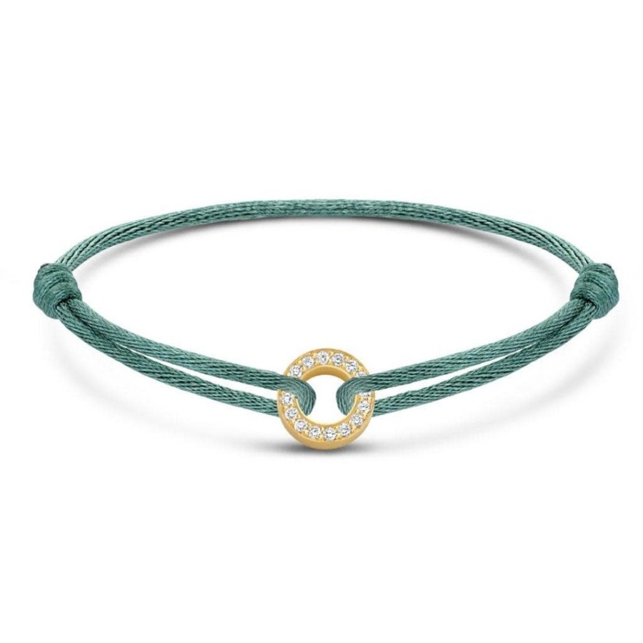 Sieraden Minitials | Minitials Circle Of Love Pave Satijn Armband