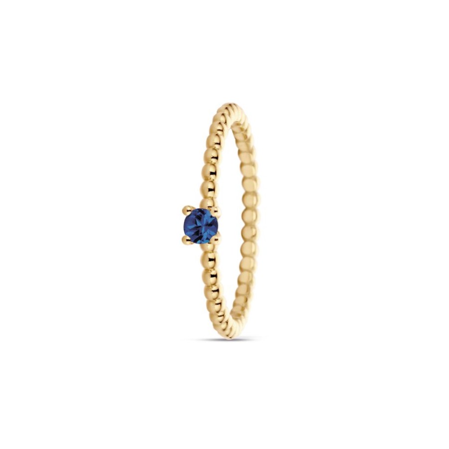 Sieraden Miss Spring | Miss Spring Ring Billie Large Blauw Saffier Msr601 L-Sa