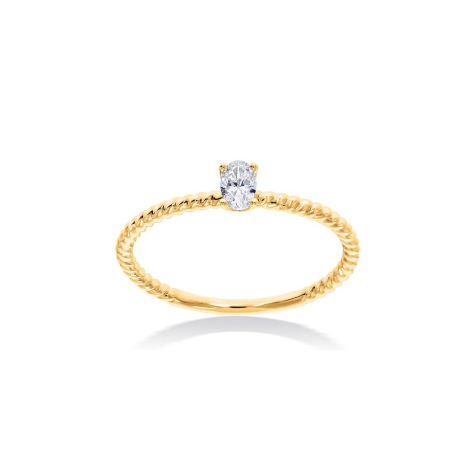 Sieraden Culet | Culet Ring Gcj1121 1-0.15 Ct H Si