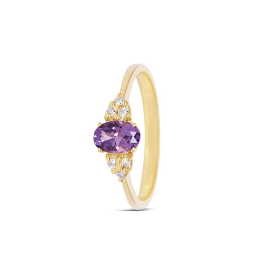 Sieraden Miss Spring | Miss Spring Ring Hannah Amethist Msr584-Am