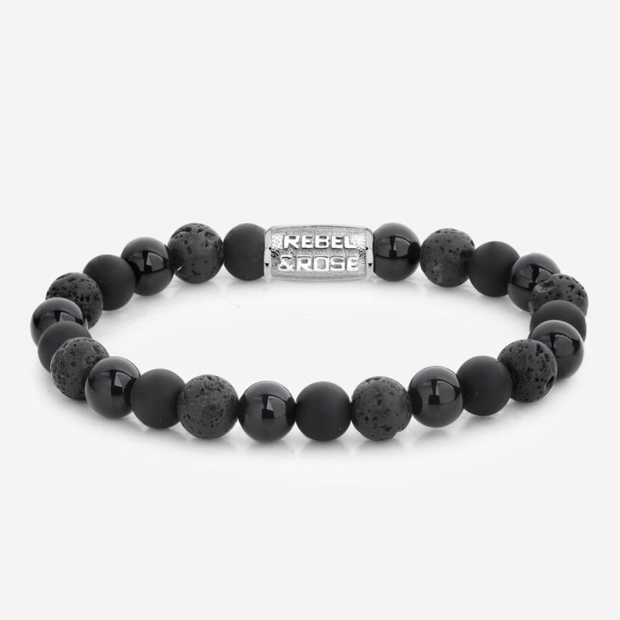 Sieraden Rebel & Rose | Black Rocks - 8Mm