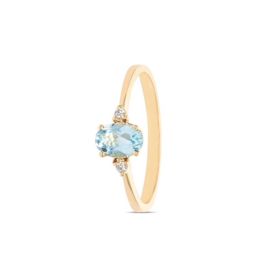 Sieraden Miss Spring | Miss Spring Ring Helena Blauw Topaas Msr583-Bt