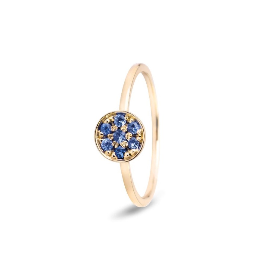 Sieraden Miss Spring | Miss Spring Ring Disc Blauw Saffier