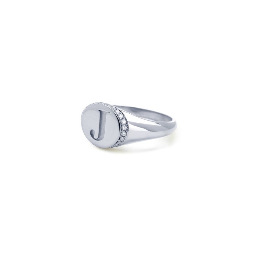 Sieraden Miss Spring | Miss Spring Sidney Signet Ring Diamant Msr587Di