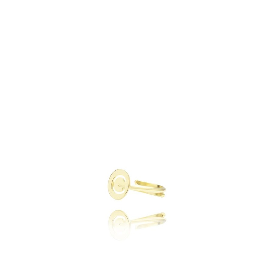 Sieraden LOTT. Gioielli | Lott Ring Small Letter Goudkleurig