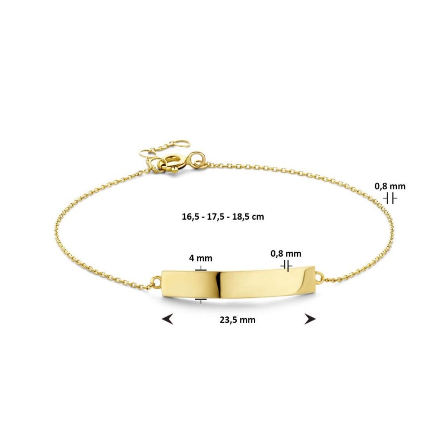 Sieraden Fleur de Kiki | Fleur De Kiki Graveer Armband Gg25363