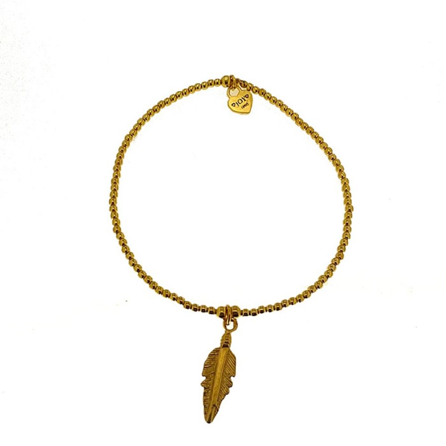 Sieraden Joy Jewellery | Joy Jewellery Armband Tiny Wishes Feather Gp