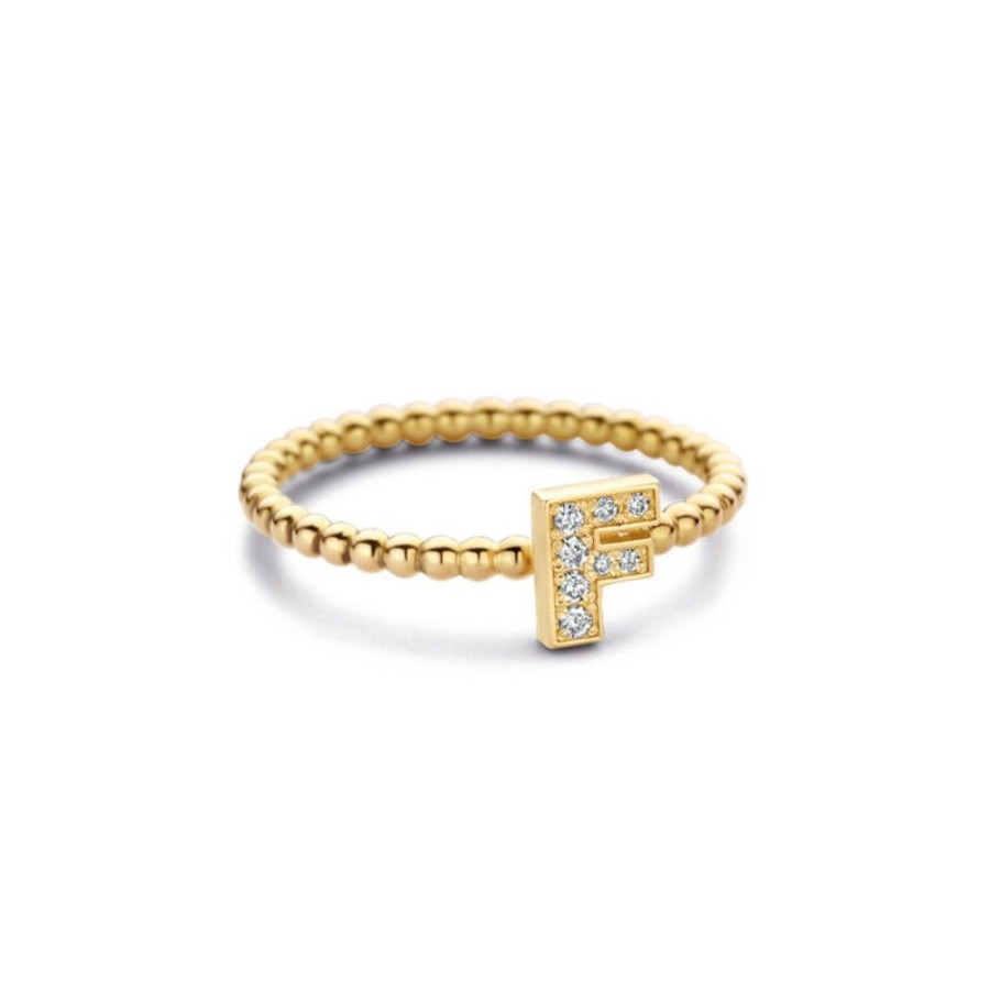 Sieraden Minitials | Minitials Ring Pave Initialen