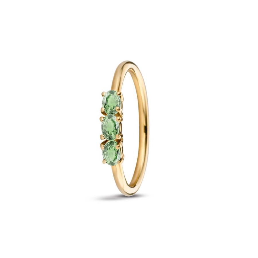 Sieraden Miss Spring | Miss Spring Ring Tres Groene Saffier Msr702-Grsa