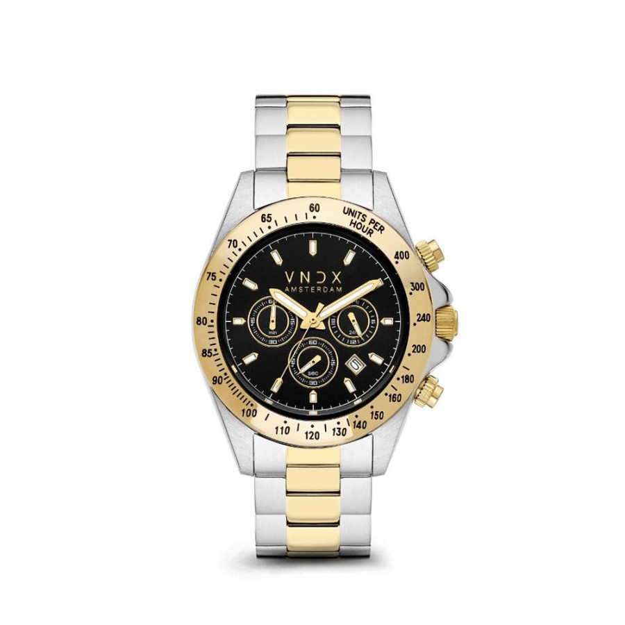 Horloges VNDX | Vndx Horloge Mt11535-01 Dark Dj Zwart & Goud