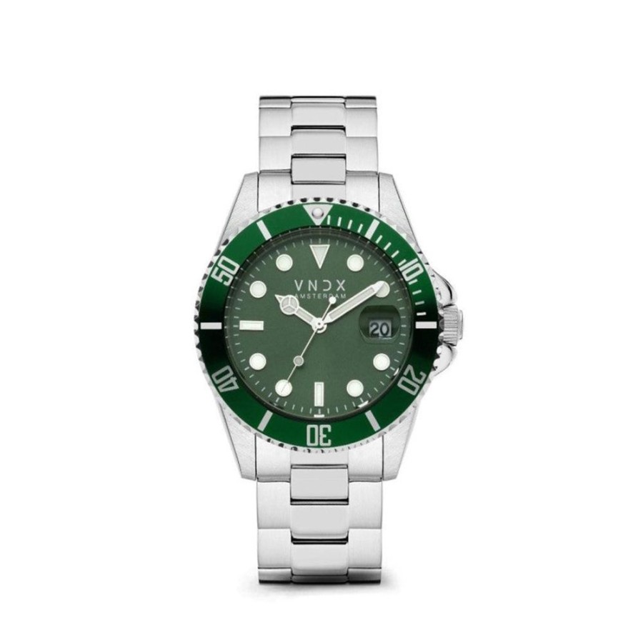 Horloges VNDX | Vndx Horloge Ms14750-17 Ams. Lxry. Staal Groen