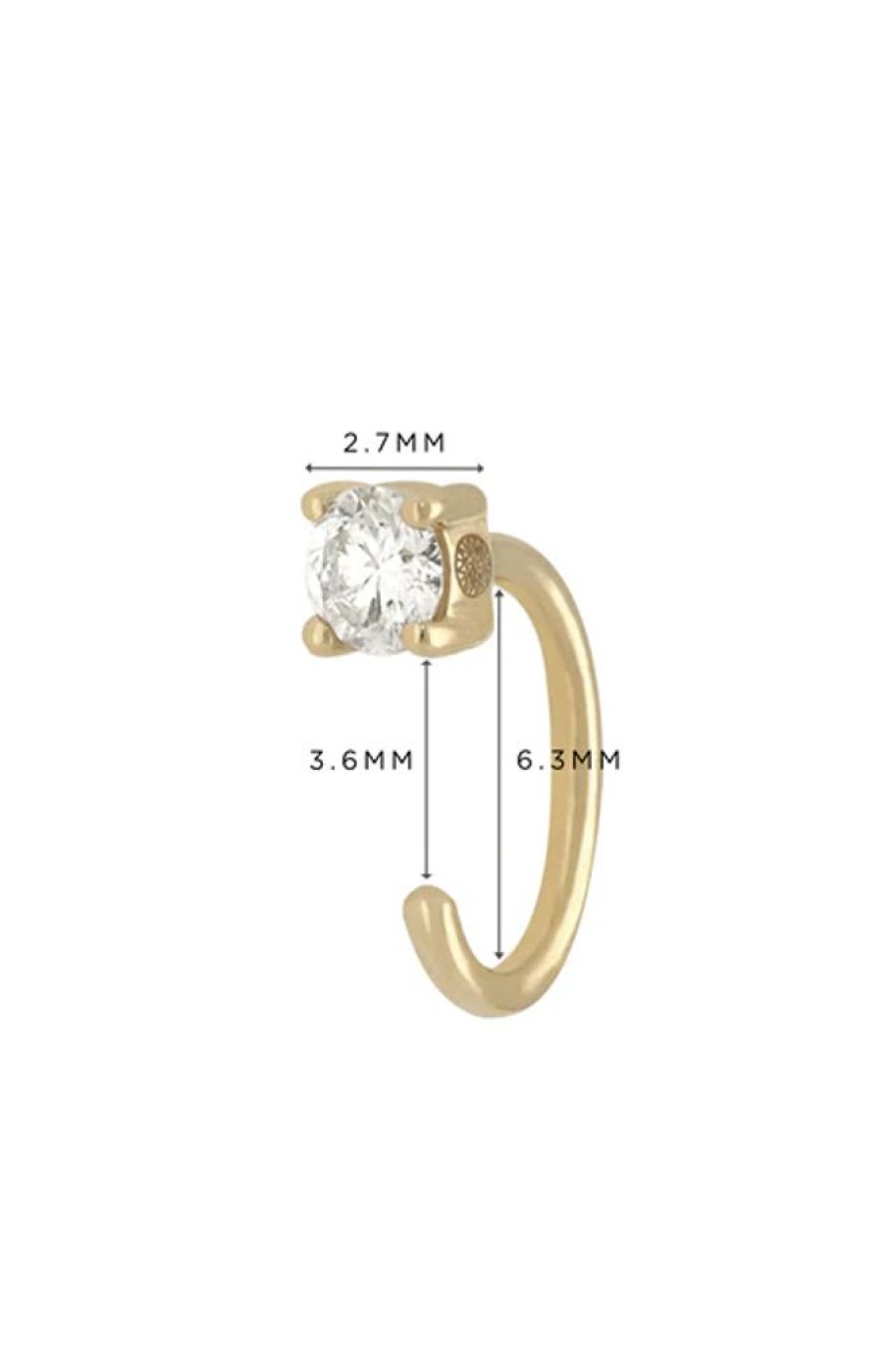 Sieraden Culet | Culet Ear Hugger Piercing Gcj0744