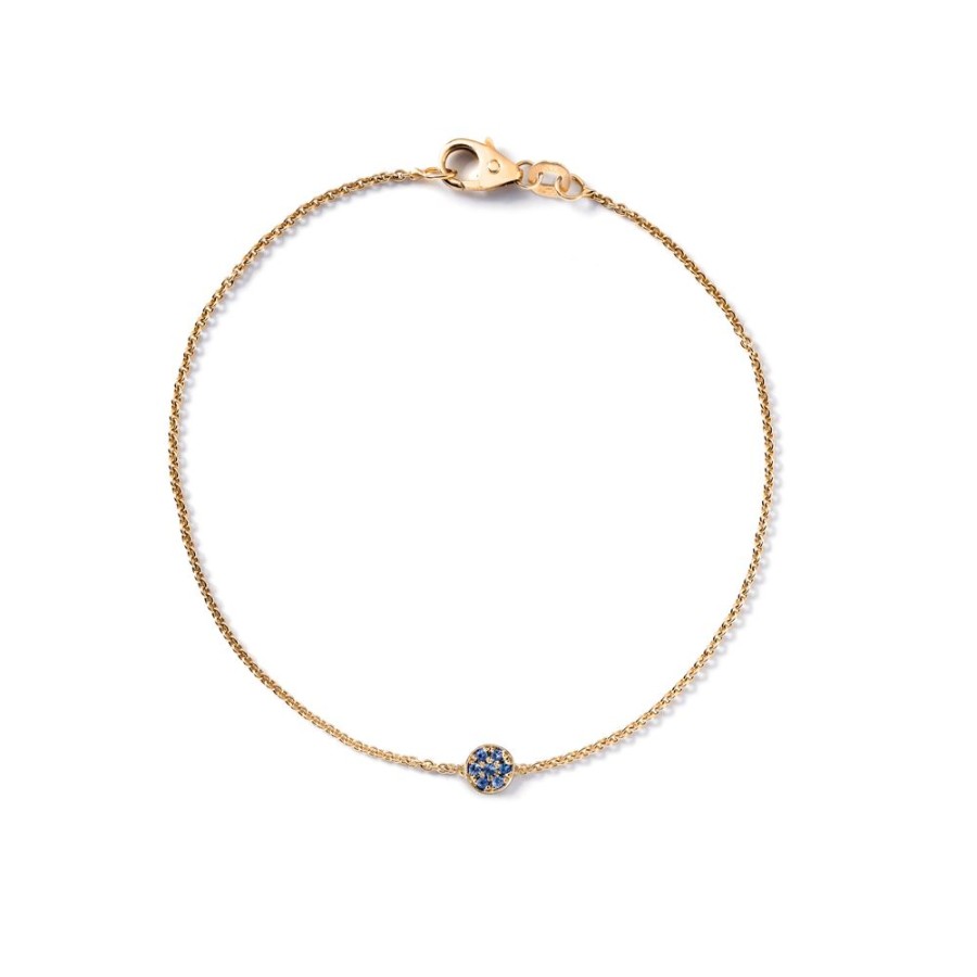 Sieraden Miss Spring | Miss Spring Armband Disc Blauw Saffier