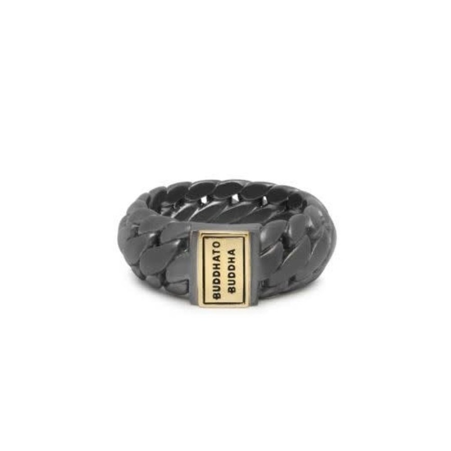 Sieraden Buddha to Buddha | Buddha To Buddha Ring 542Brg Ben Small Black Rhodium 14K Gold