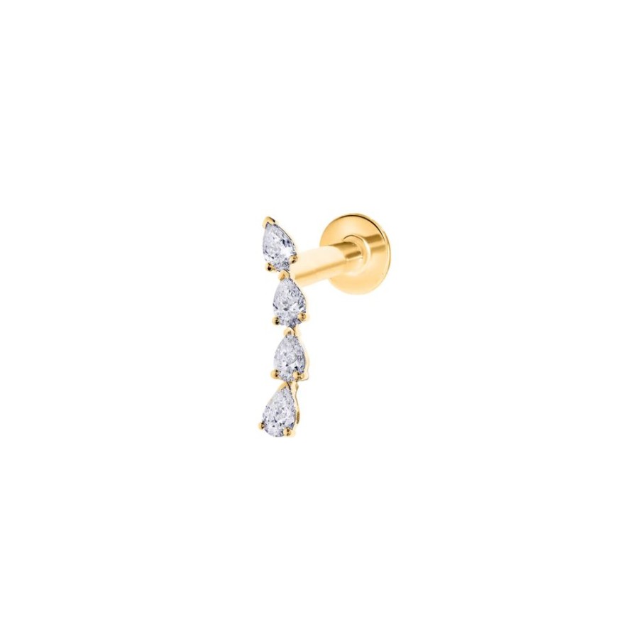 Sieraden Culet | Culet Quadruple Pear Piercing Gcj1301