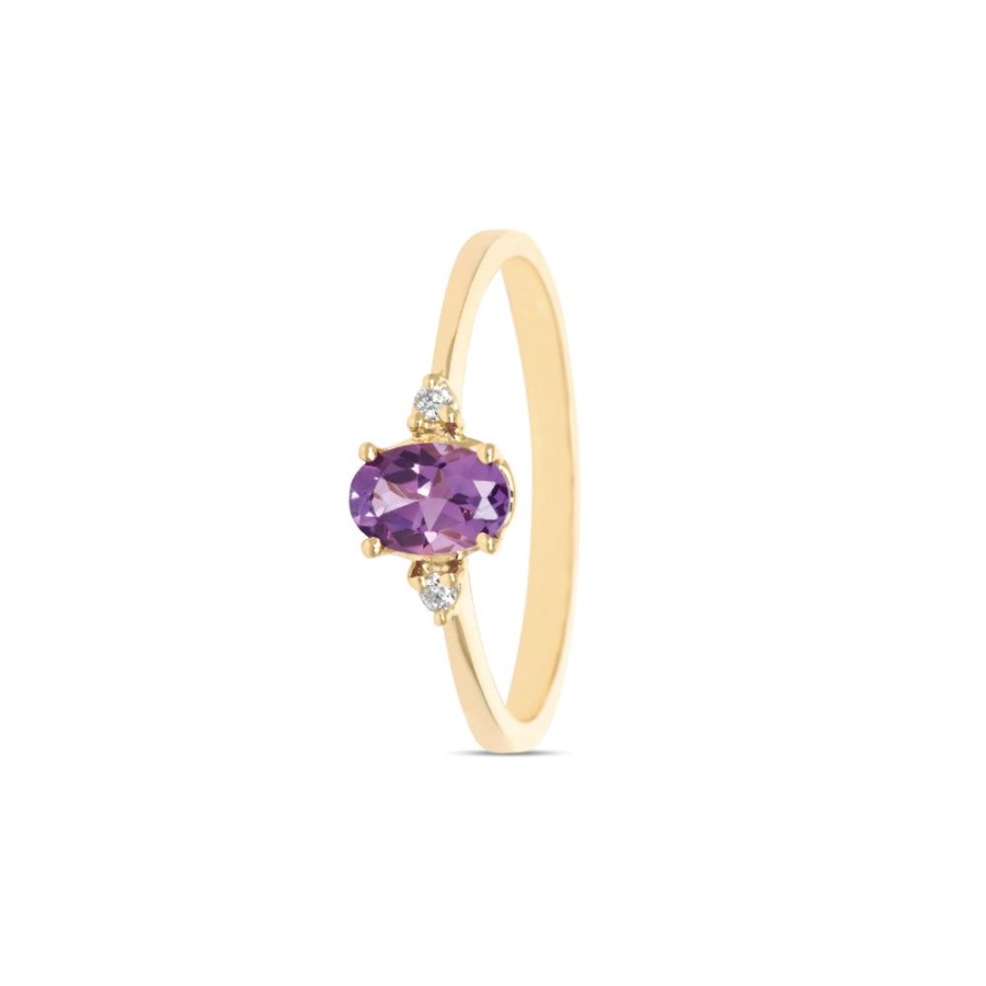 Sieraden Miss Spring | Miss Spring Ring Helena Amethist Msr584-Am