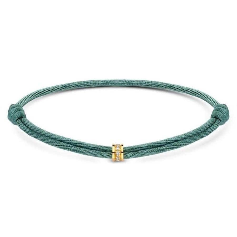 Sieraden Minitials | Minitials Een Benji Diamant Satijn Armband