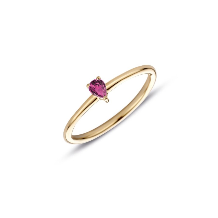 Sieraden Miss Spring | Miss Spring Ring Brilliantly Pear Roze Toermalijn Msr711-Rt