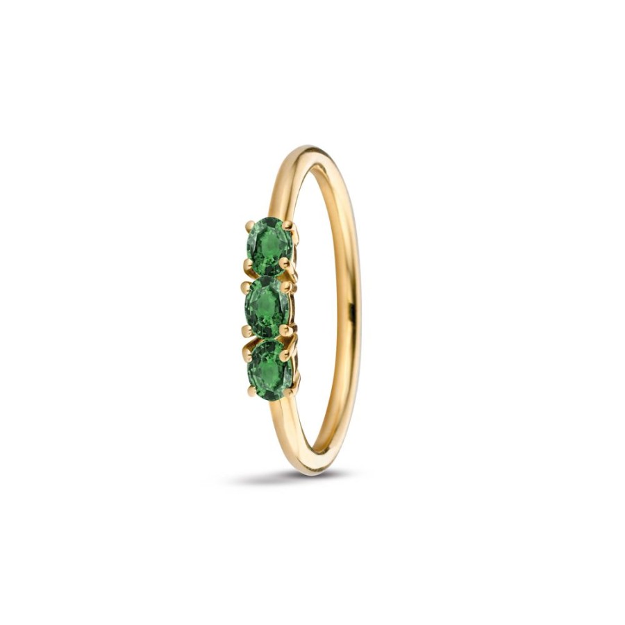 Sieraden Miss Spring | Miss Spring Ring Tres Groene Toermalijn Msr702-Gt