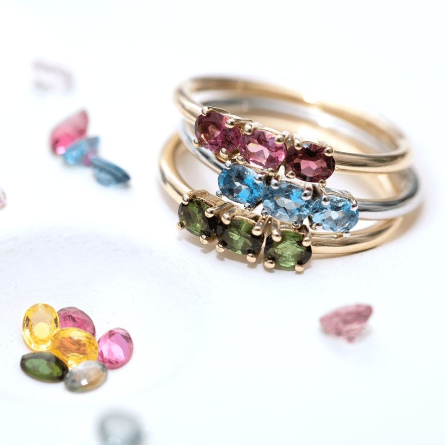 Sieraden Miss Spring | Miss Spring Ring Tres Groene Toermalijn Msr702-Gt