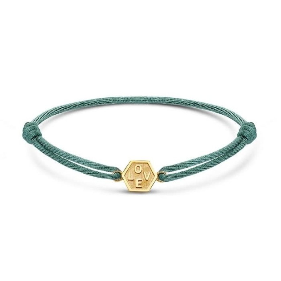 Sieraden Minitials | Minitials Exagoni Satijn Armband