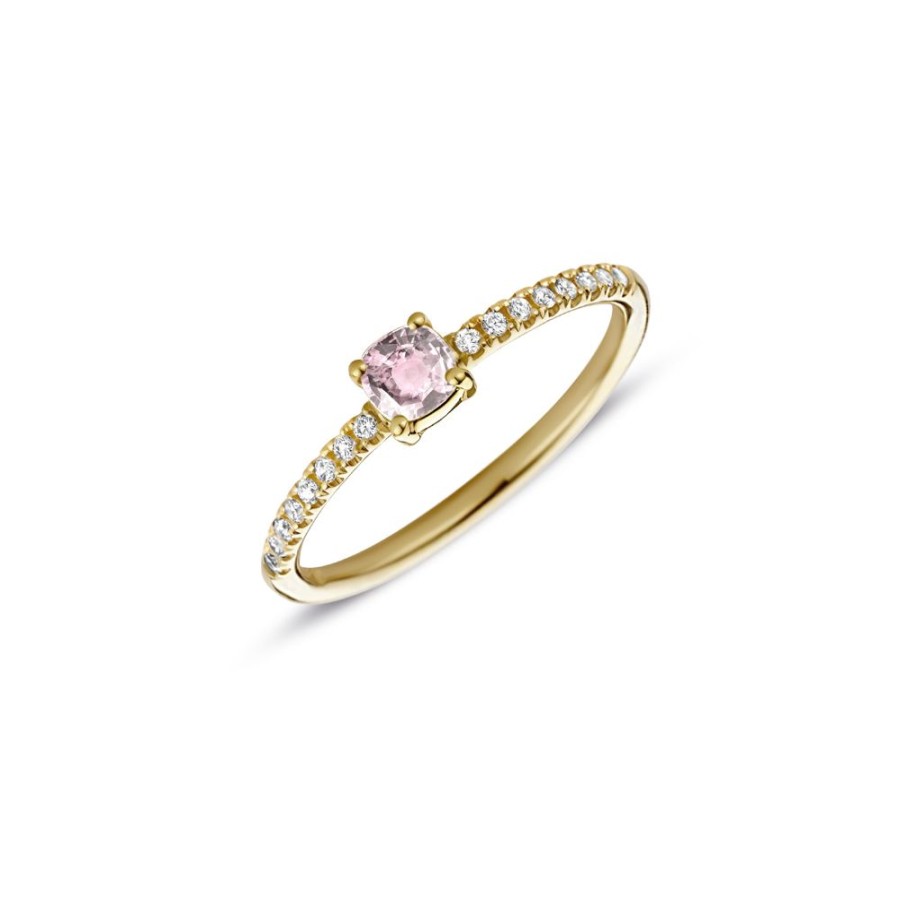 Sieraden Miss Spring | Miss Spring Ring Brilliantly Cushion Morganiet Diamant Msr713-Mo-Di