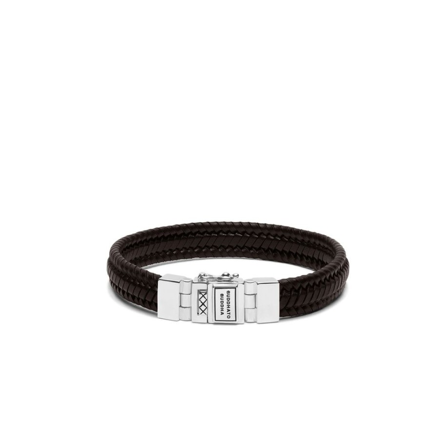 Sieraden Buddha to Buddha | Buddha To Buddha Armband 181 Edwin S Leather Brown