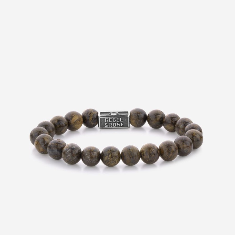 Sieraden Rebel & Rose | Bronzite Brown 925 - 8Mm