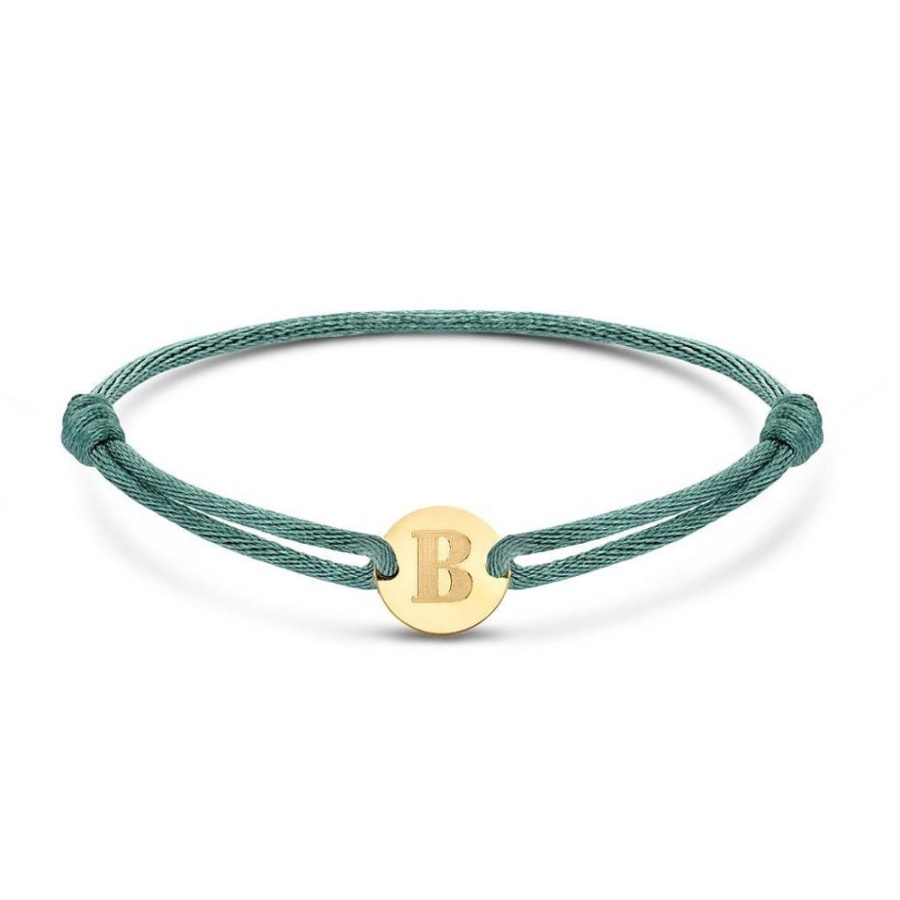 Sieraden Minitials | Minitials Kleine Disc Satijn Armband