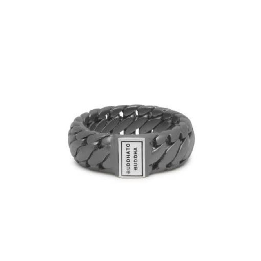 Sieraden Buddha to Buddha | Buddha To Buddha Ring 542Brs Ben Small Black Rhodium Silver