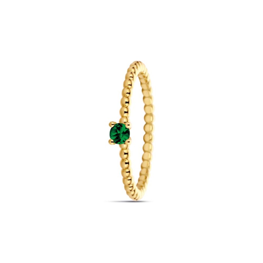 Sieraden Miss Spring | Miss Spring Ring Billie Large Smaragd Msr601 L-Sm