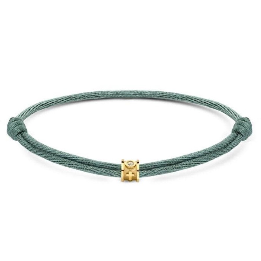 Sieraden Minitials | Minitials Een Benji Blocks Satijn Armband